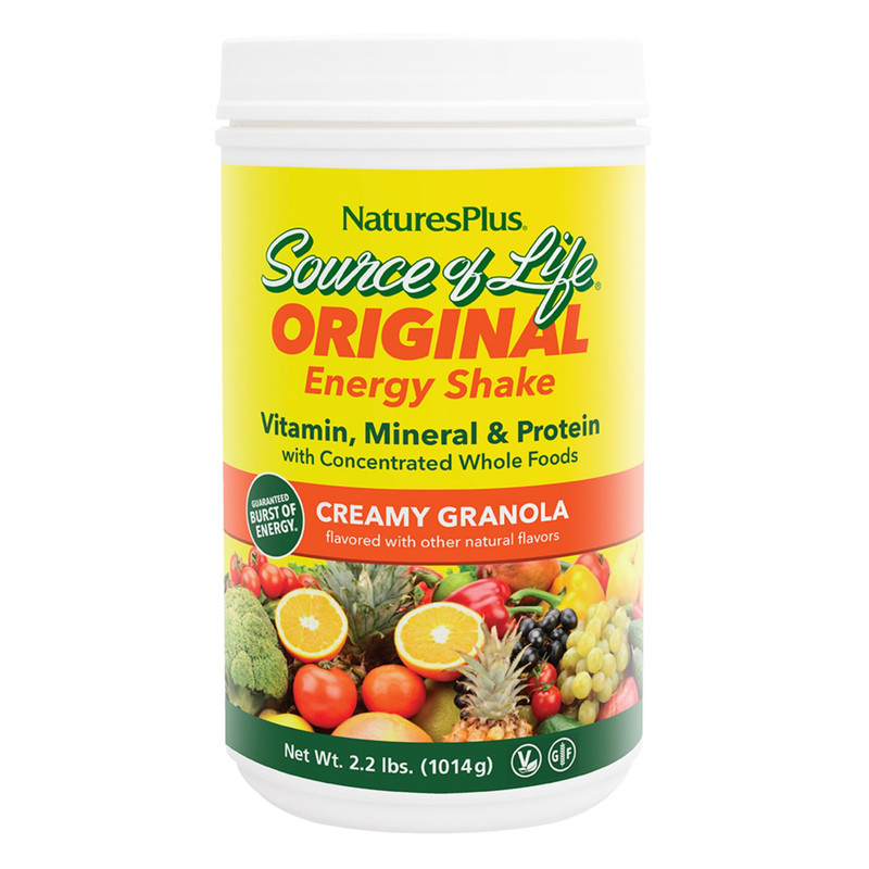 Naturesplus Source Of Life Energy Shake Creamy Granola – 2.2 Lbs Pack Of 2 –
