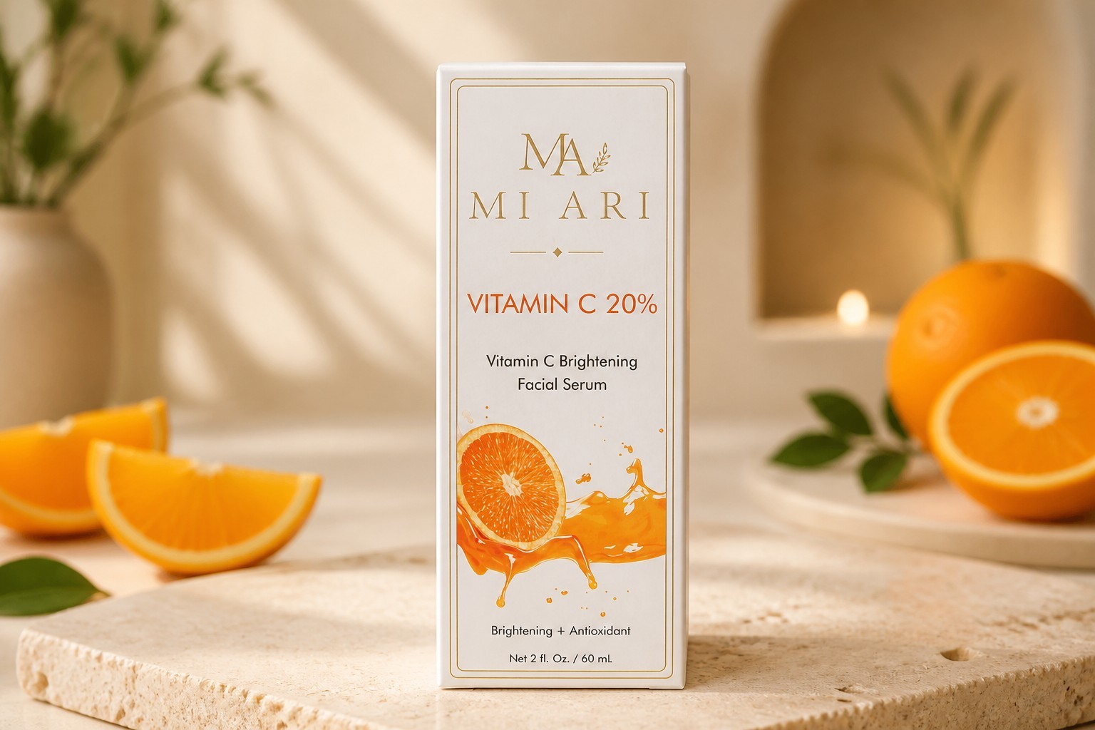 MI ARI Vitamin C 20% Brightening Facial Serum 2 fl oz 60 mL Hydrating