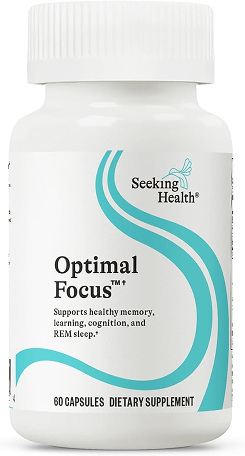 Caffeine-Free & Optimal Focus: Nootropic for Enhanced Memory in 60 Caps