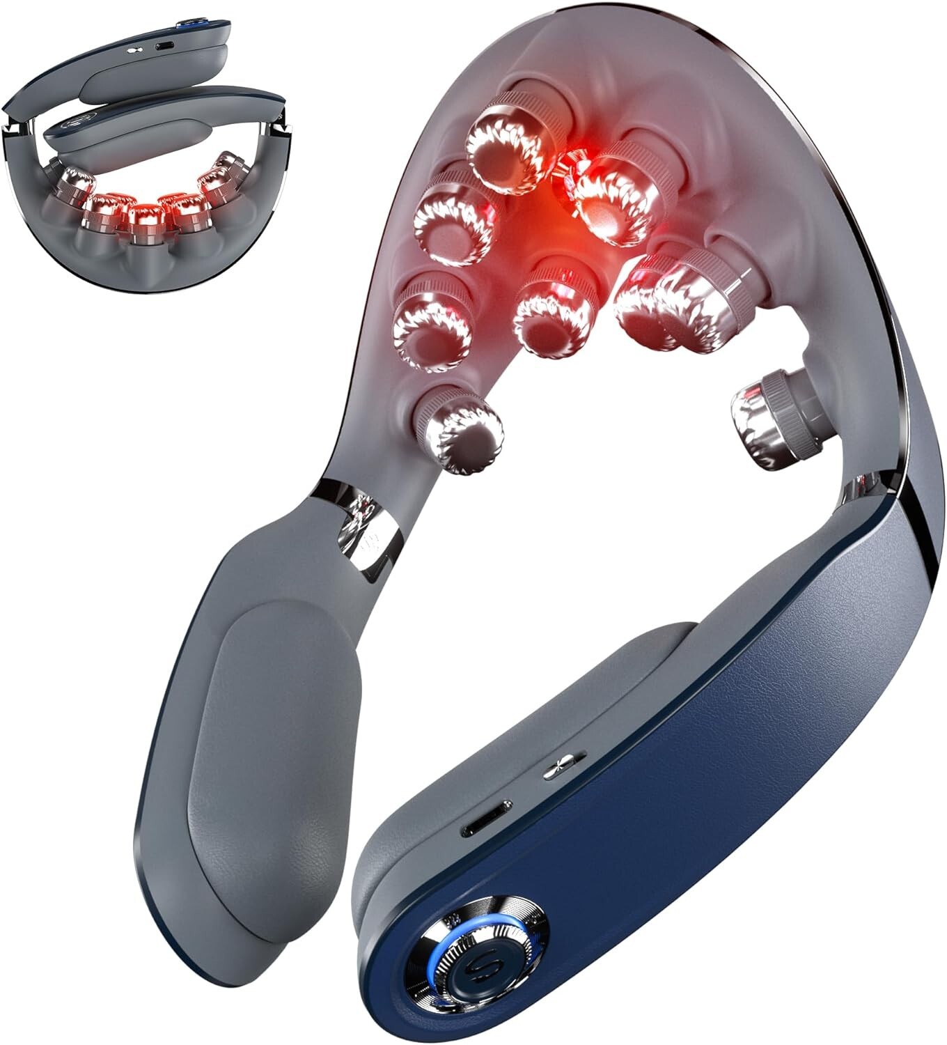 【SKG Official】G7 PRO FOLD Neck Massager with Heat, Portable Wireless Foldable