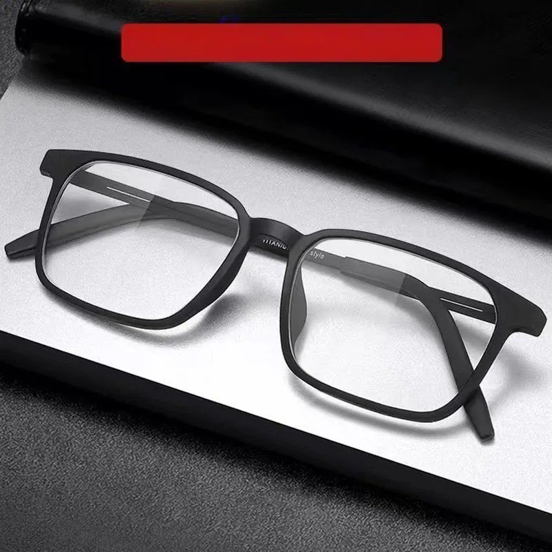 Progressive Multifocal Reading Glasses Men Blue Light Blocking Titanium Arm