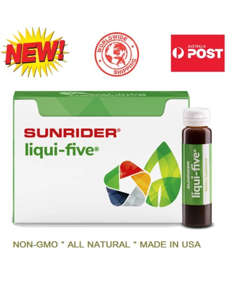 SUNRIDER LIQUI-FIVE ” Liquid Quinary ” Mini 10 x 15mL Mini Pack Bottles