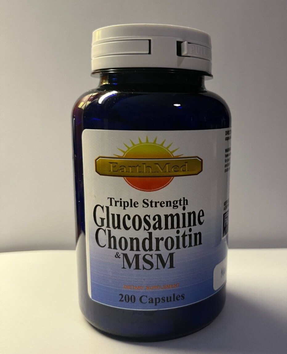 Triple Strength Glucosamine Chondroitin MSM Joint Health Support 200Capsules