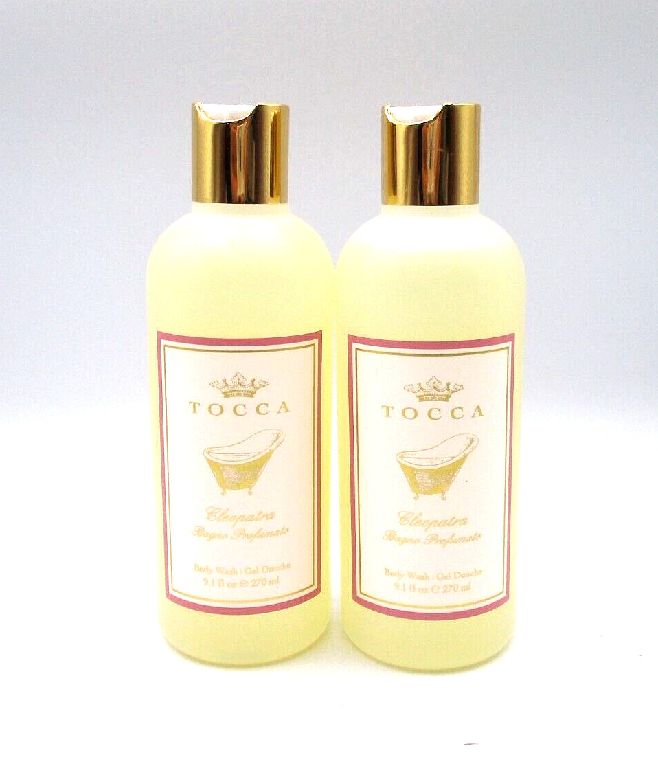 Lot of 2 Tocca Cleopatra Bagno Profumato Body Wash 9.1 oz / 270 ml x 2