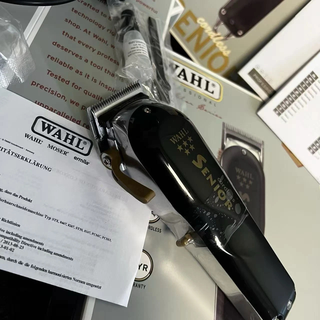 8504 Professional 5-Star Series Senior Cordless Clipper Free Ship Black New Sale
