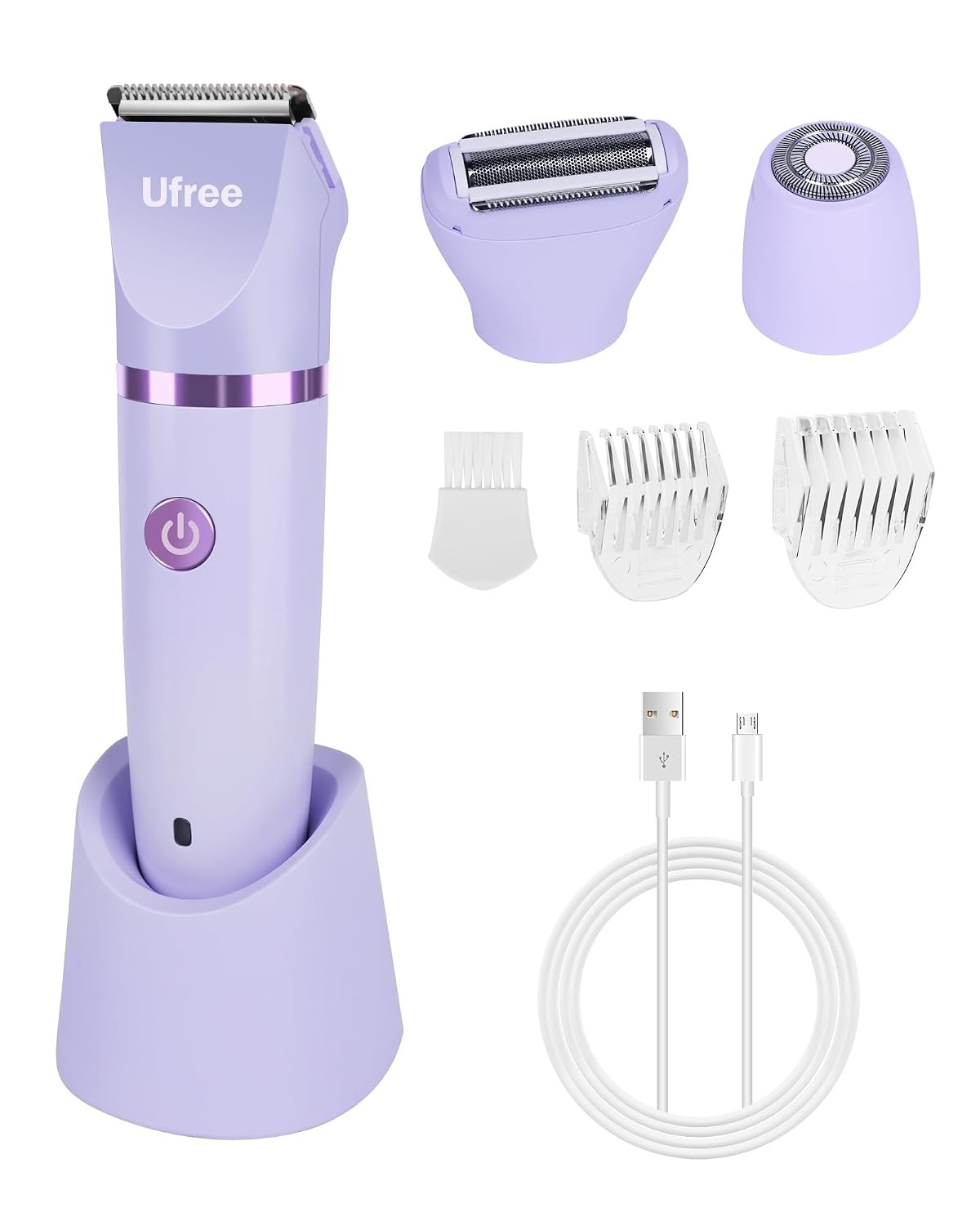Ufree Bikini Trimmer Electric Razors for Women, Ceramic Blade Body Hair Trimmer,
