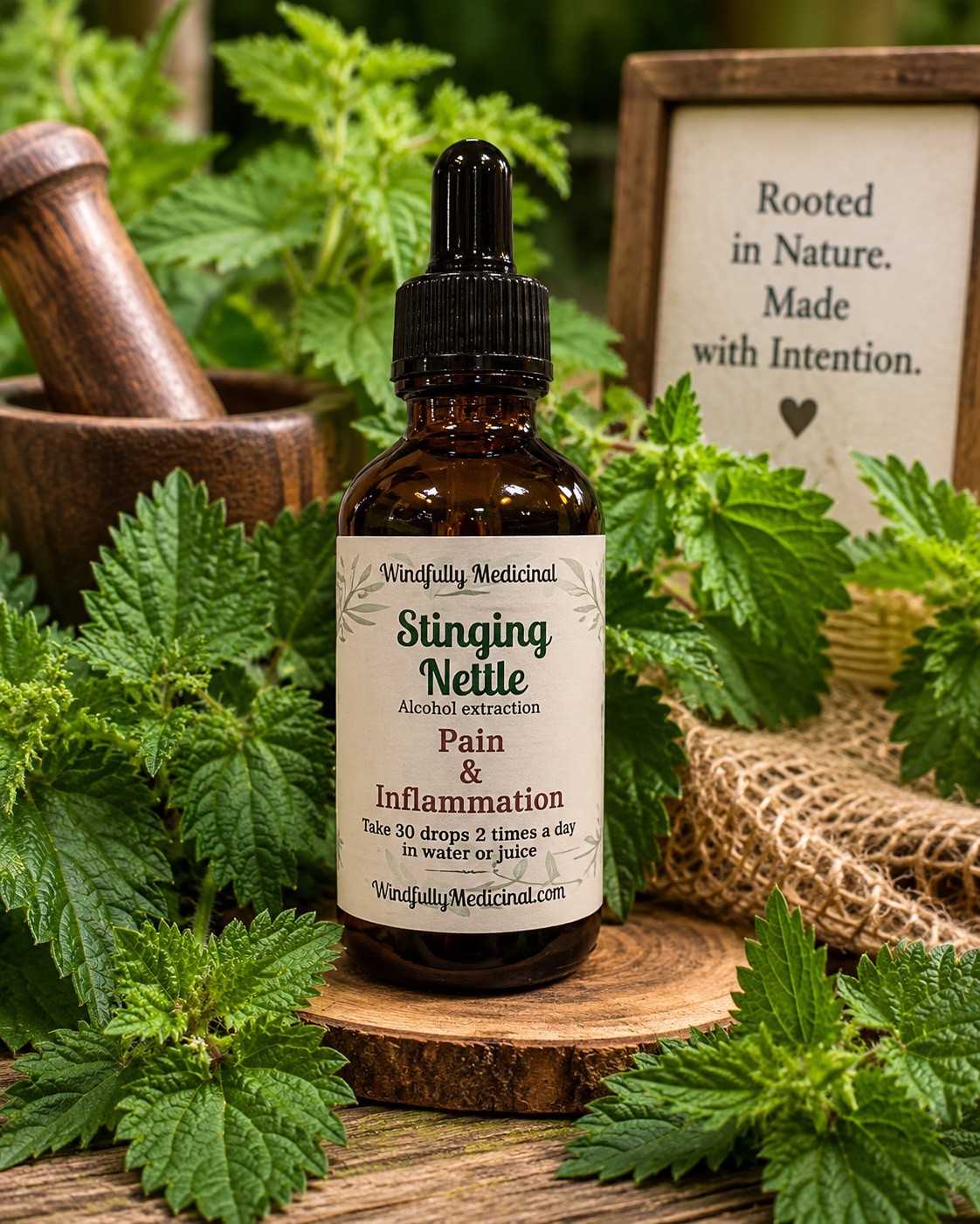 Organic Stinging Nettle Tincture ~ 2 oz ~ Allergy & Inflammation Support