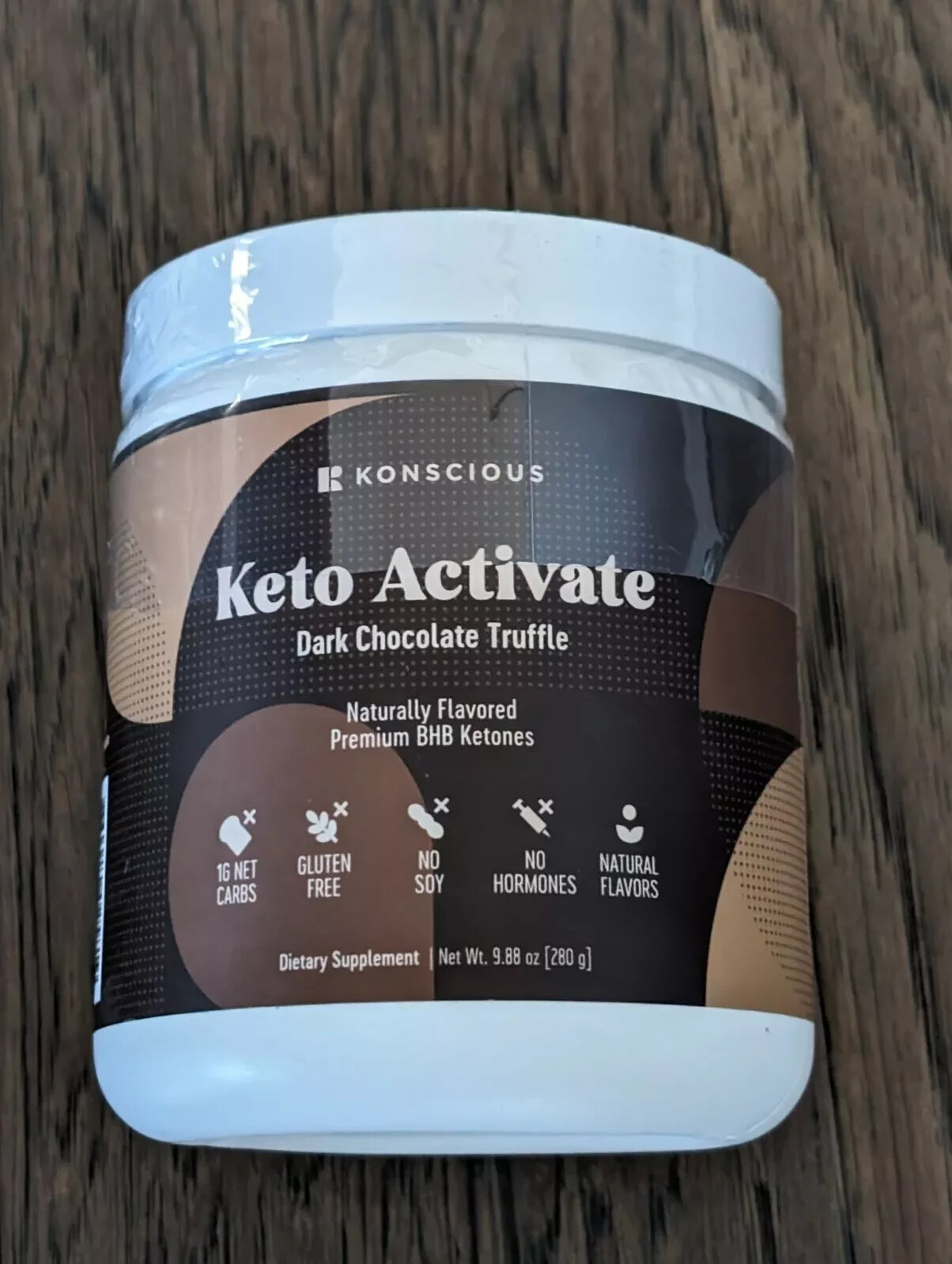 KETO ACTIVATE Konscious DARK CHOCOLATE TRUFFLE Ketones BHB Diet Energy Drink Mix