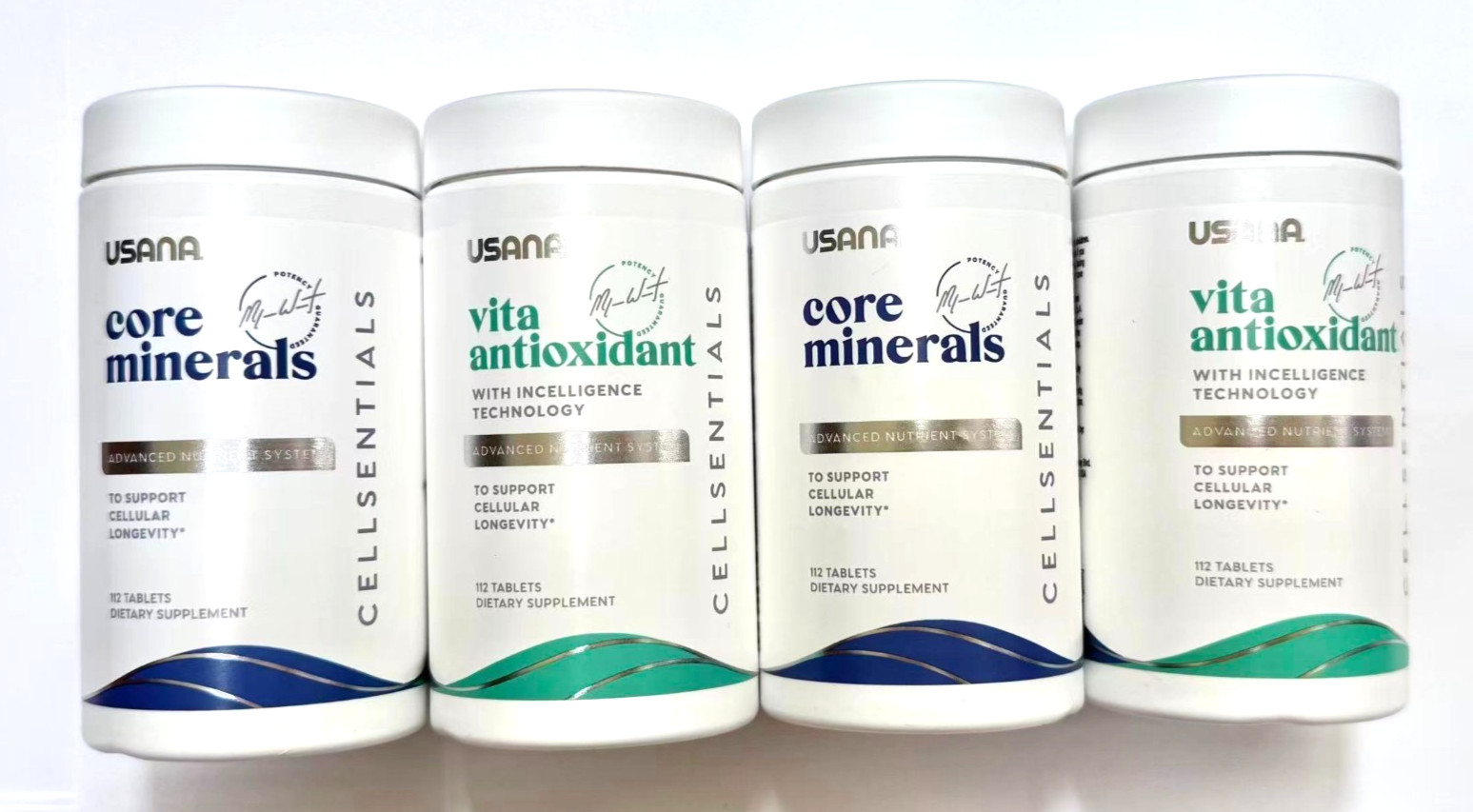 Latest upgraded USANA Cellsentials Vita Antioxidant Core Minerals 10/27 2 Sets