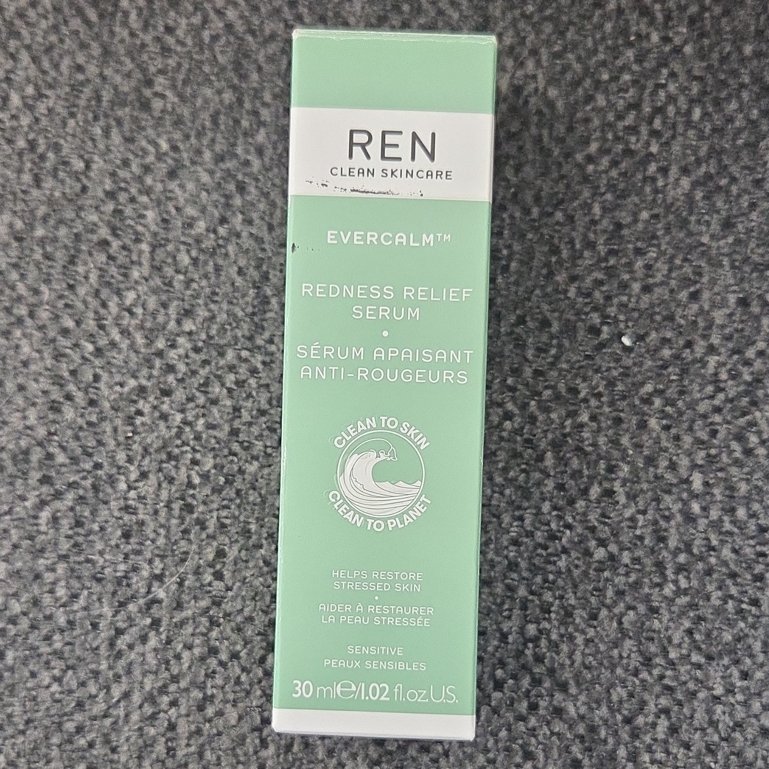 REN Evercalm Redness Relief Serum 30ml Vegan Soothing for Sensitive Face