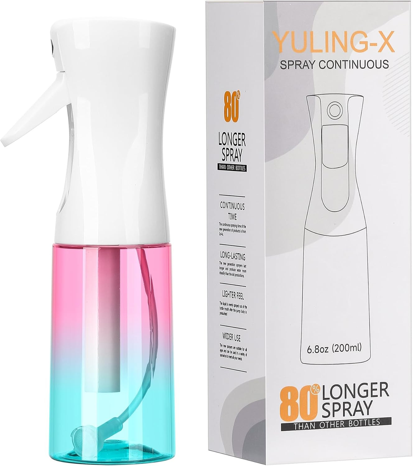 Hair Spray Bottle, Ultra-Fine Spray Continuous Spray Bottle (200Ml/6.8Oz), Used