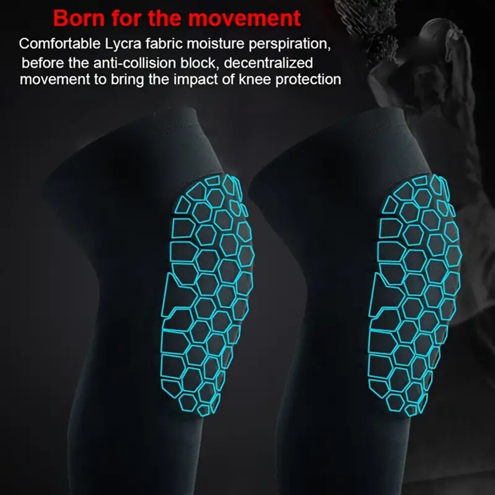 Knee Pads Leg Sleeves Protective Gear Gel Adult Youth Kid Sports Work Basketball