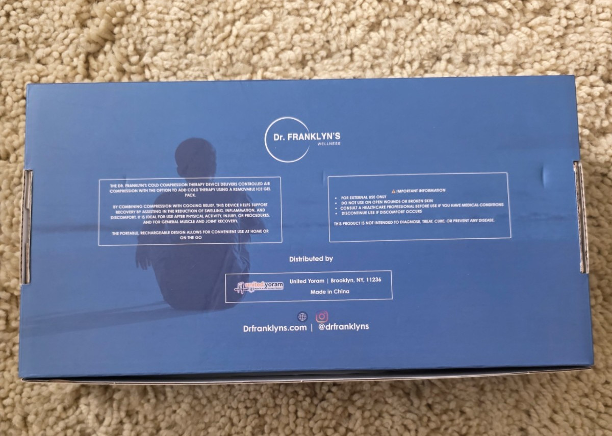 COLD COMPRESSION THERAPY DEVICE -smart compression with cooling relief-NEW