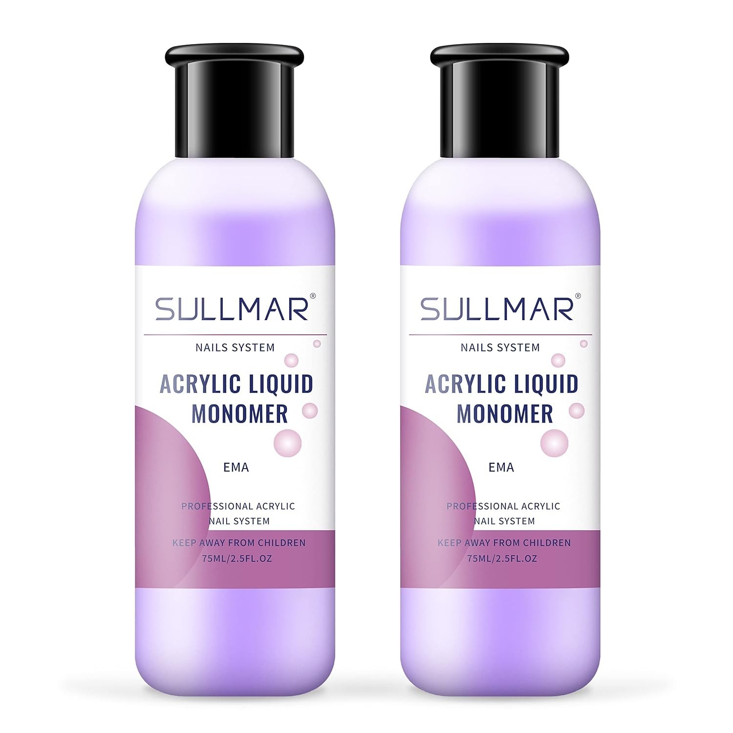 Liquido acrilico profesional para unas tips 2 frascos 2,5oz cada uno