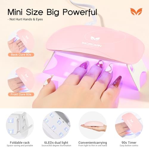 Poly Gel Nail Kit for Pretty Gift: Extension Gel Nail Kit With Nail Lamp Slip