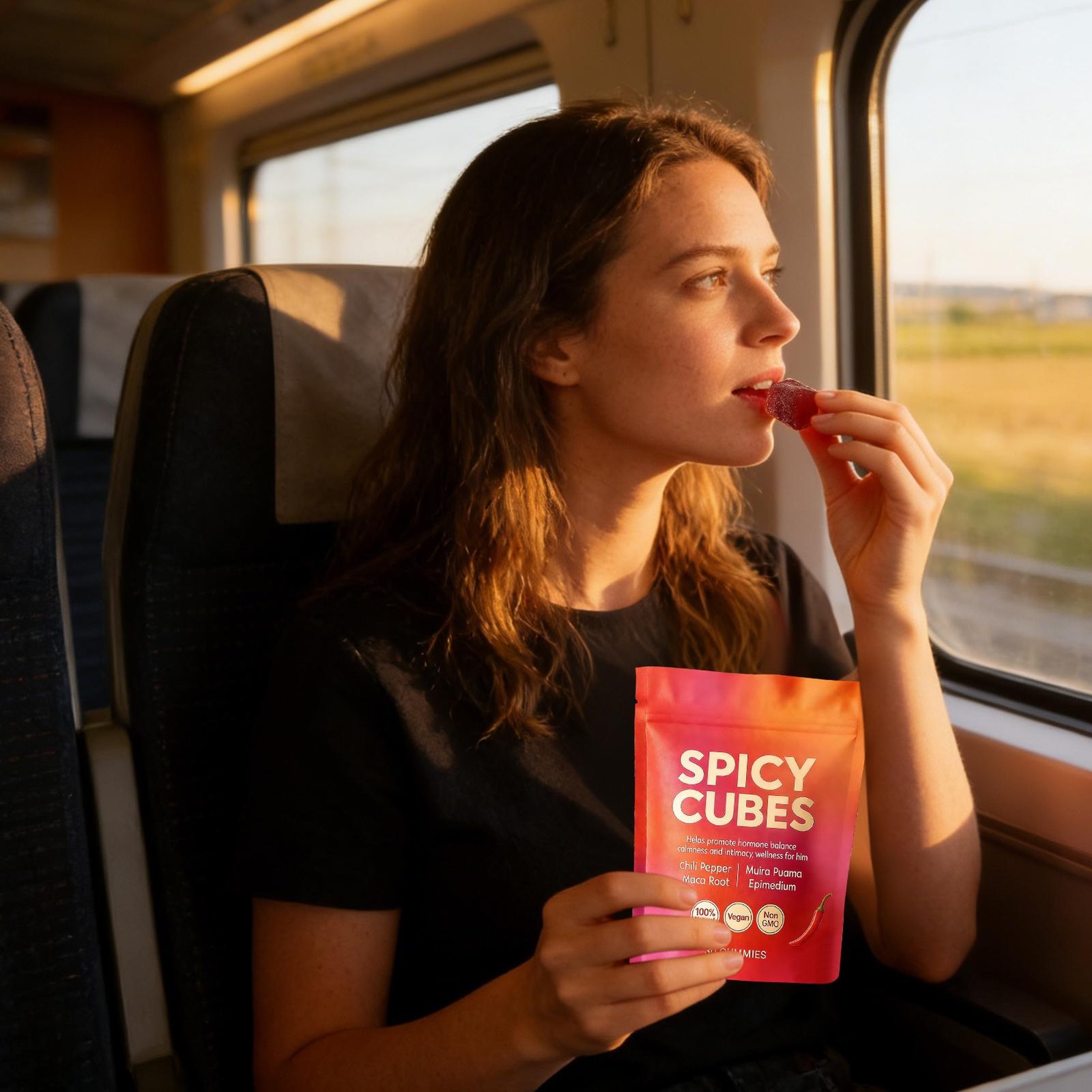 Spicy Effective Gummies 30 Counts Highly Cubes Intimacy Gummies