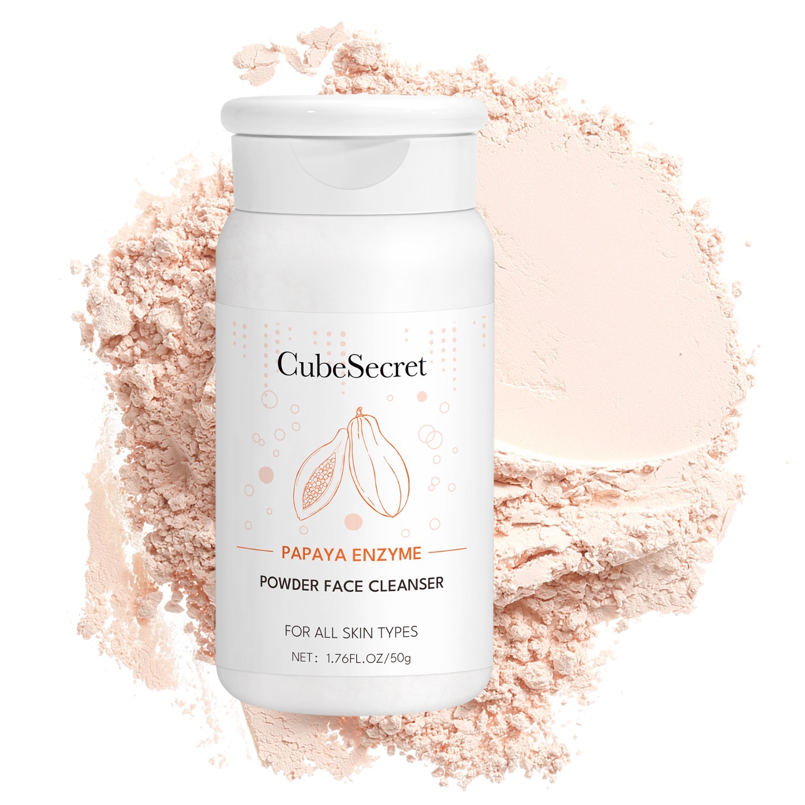 Papaya Enzyme Cleansing Powder Gentle Facial Cleanser Daily Face Wash 50g