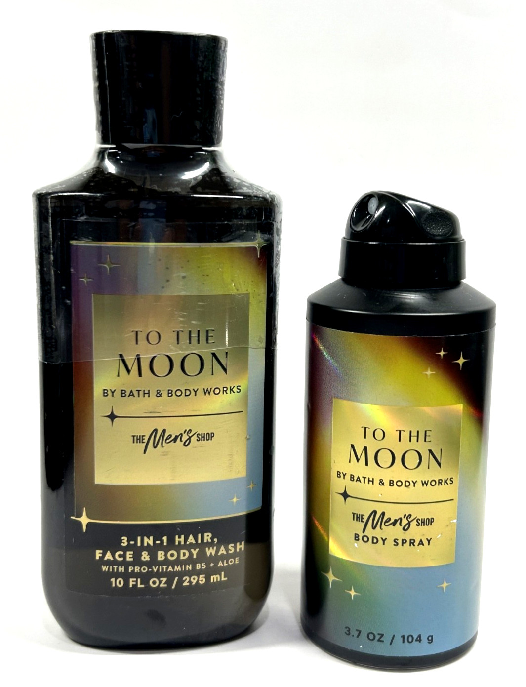 SET OF 2 BATH & BODY WORKS MEN’S SHOP TO THE MOON 3-IN-1 BODY WASH & BODY SPRAY
