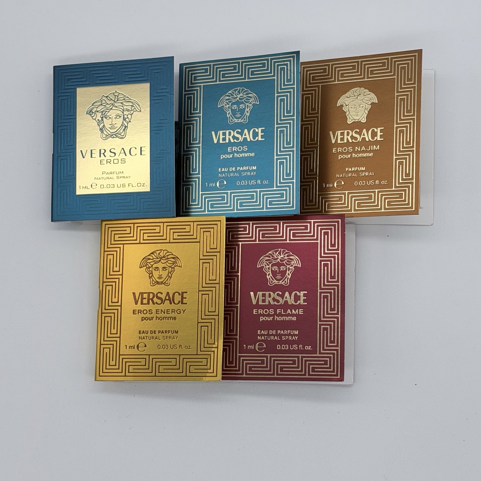 Versace EROS 5pc Parfum Sample Set ) See Description$