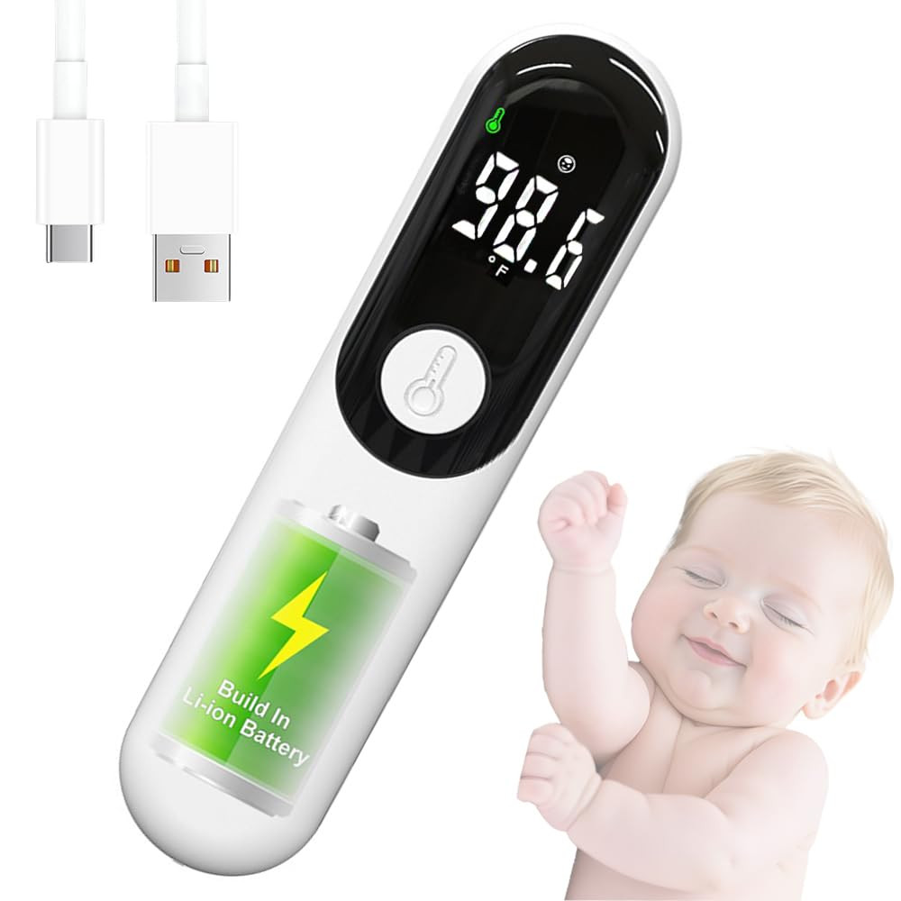 Rechargeable Non-Contact Forehead Thermometer for Adults and Kids, Medical Digit