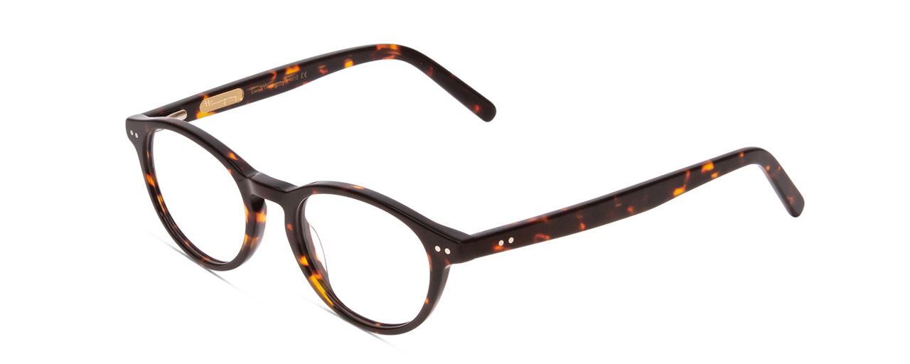 Ernest Hemingway 4912 Unisex Round Eyeglasses in Brown Leopard Animal Print 47mm