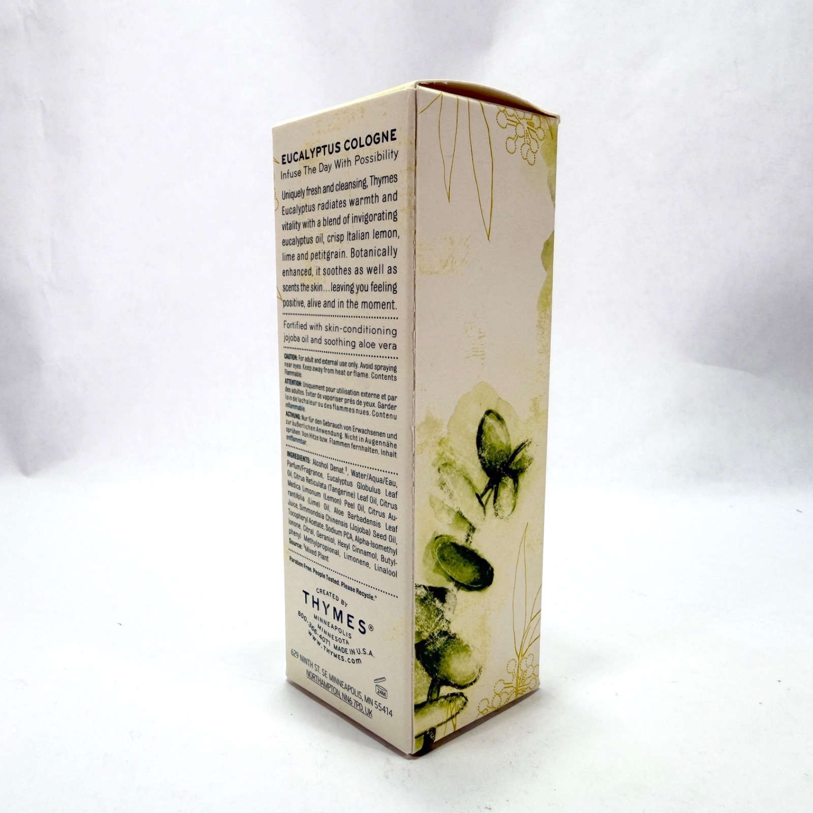 THYMES Eucalyptus Cologne 1.75 fl oz – Original Packaging – NIB – Made in USA