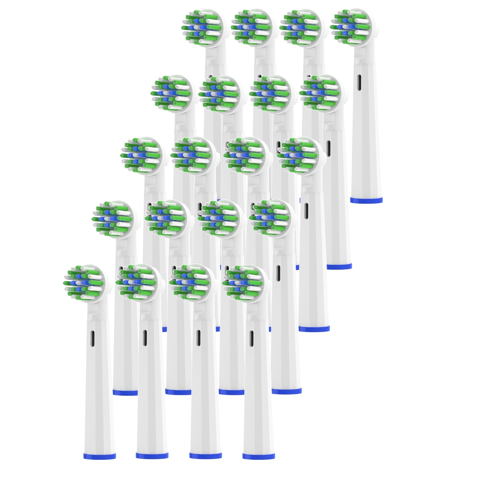 Replacement Toothbrush Heads Compatible with 20 Count (Pack of 1), White