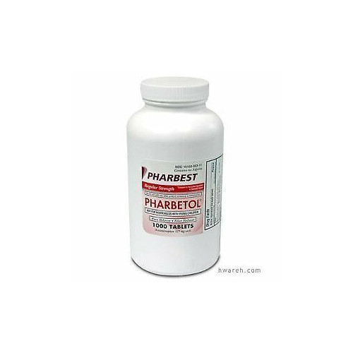 Pharbetol Acetaminophen Pain Reliever Extra Strength Tablets 325mg 1000 Count