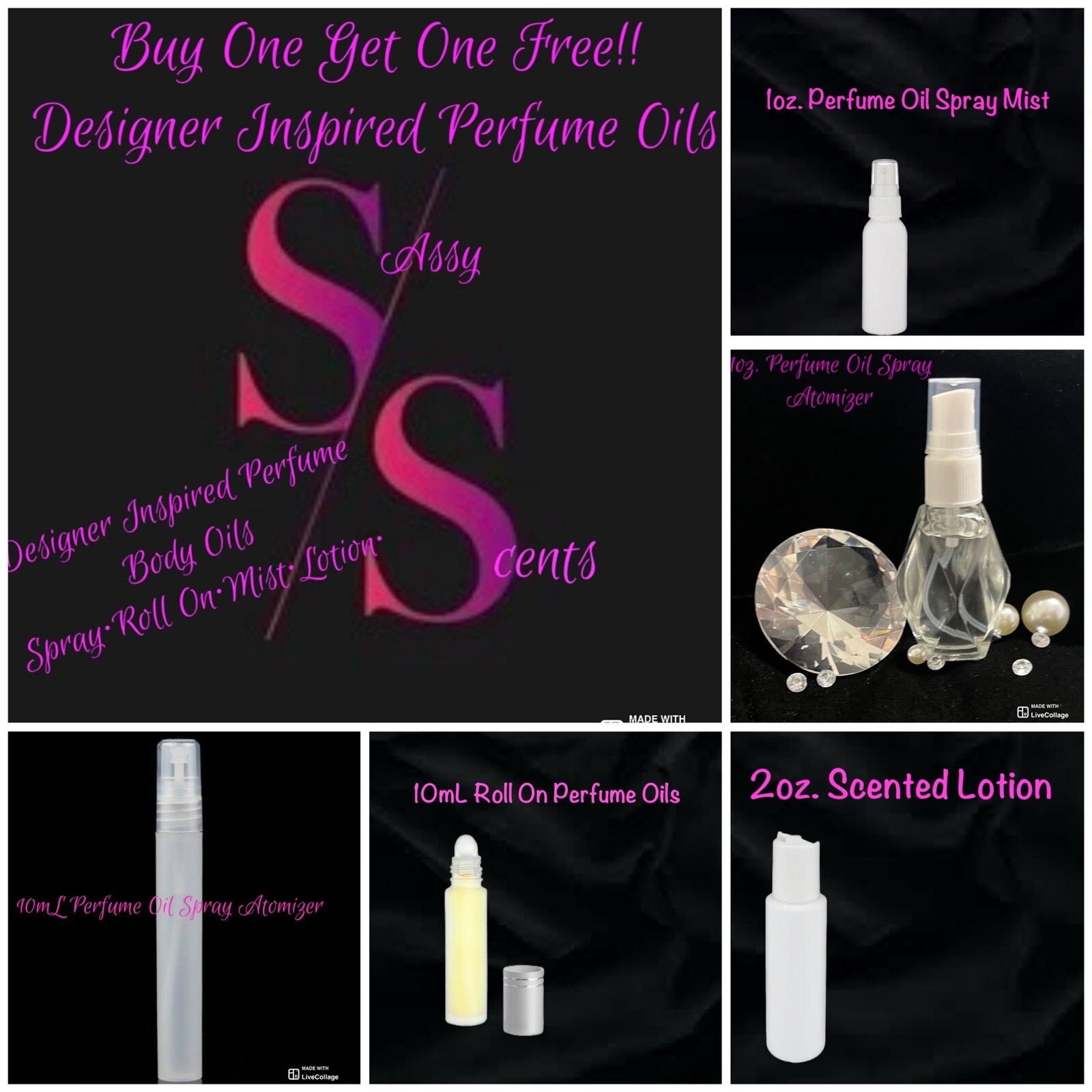BUY 1 GET 1 FREE!! CH*NEL & D*OR TYPE PERFUME OILS!!