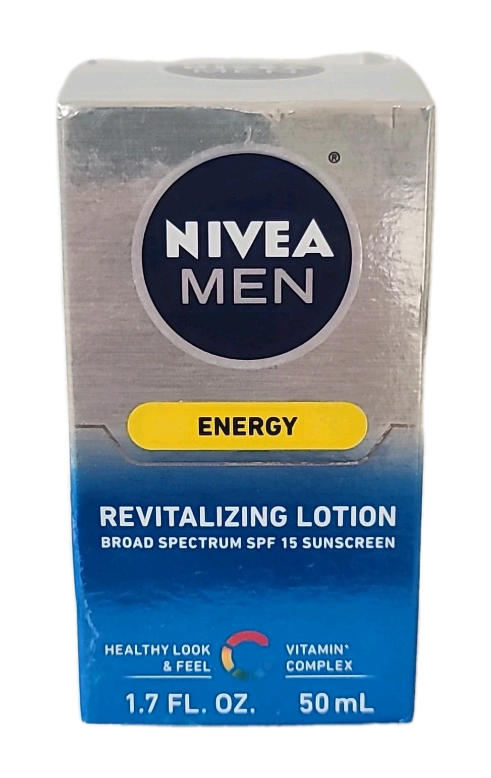 NIVEA Men• ENERGY • REVITALIZING LOTION • SPF 15 Sunscreen 1.7 fl oz / 50 mL