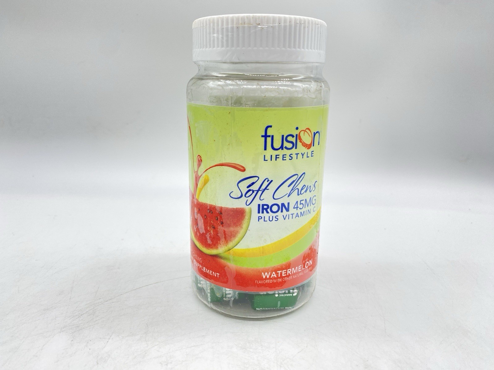 Fusion Lifestyle Iron 45mg + Vitamin C – Watermelon – 30 Soft Chews