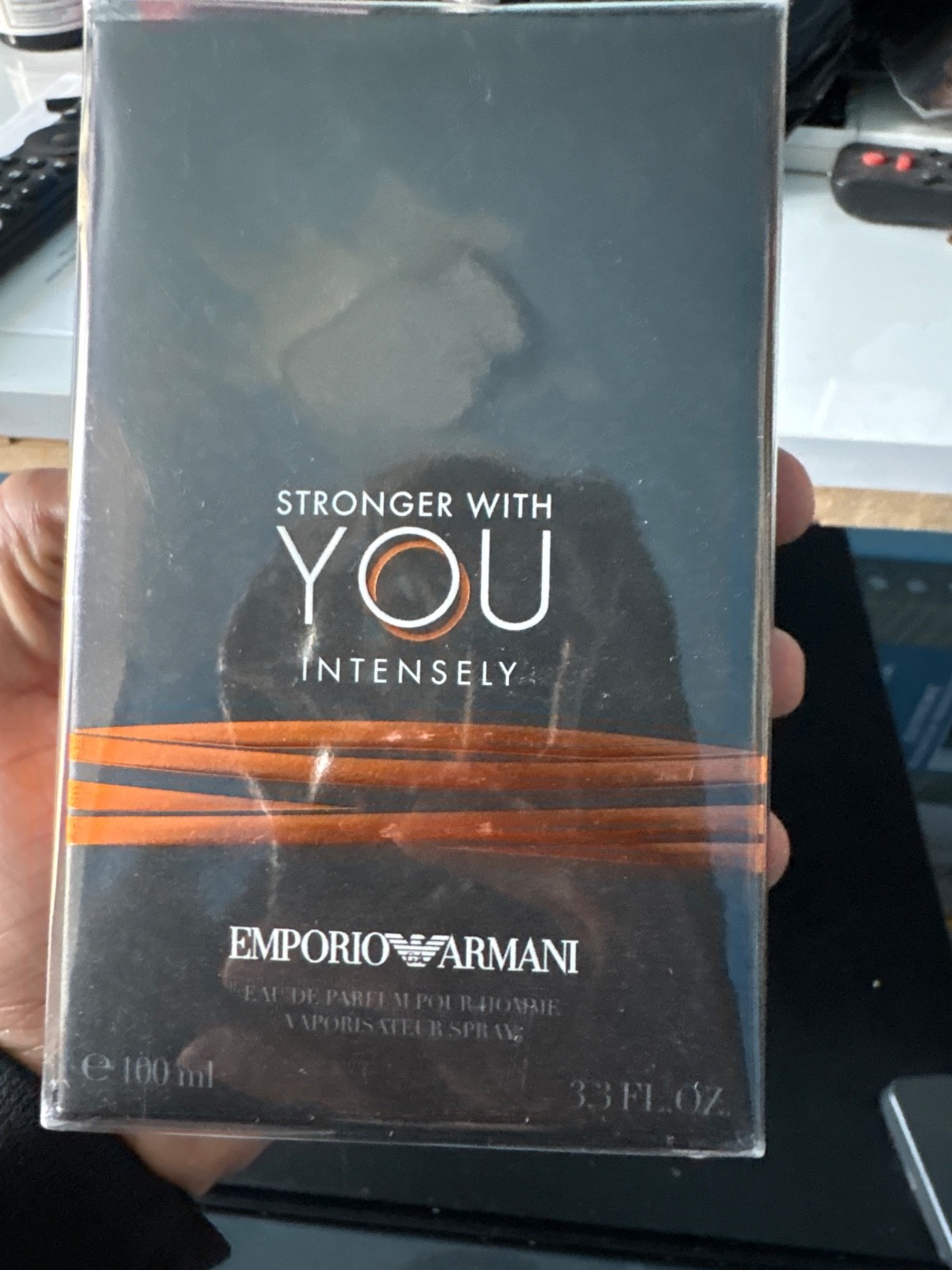 stronger with you intensely by Armani 3.4 oz EDP Cologne for Men New in Box.
