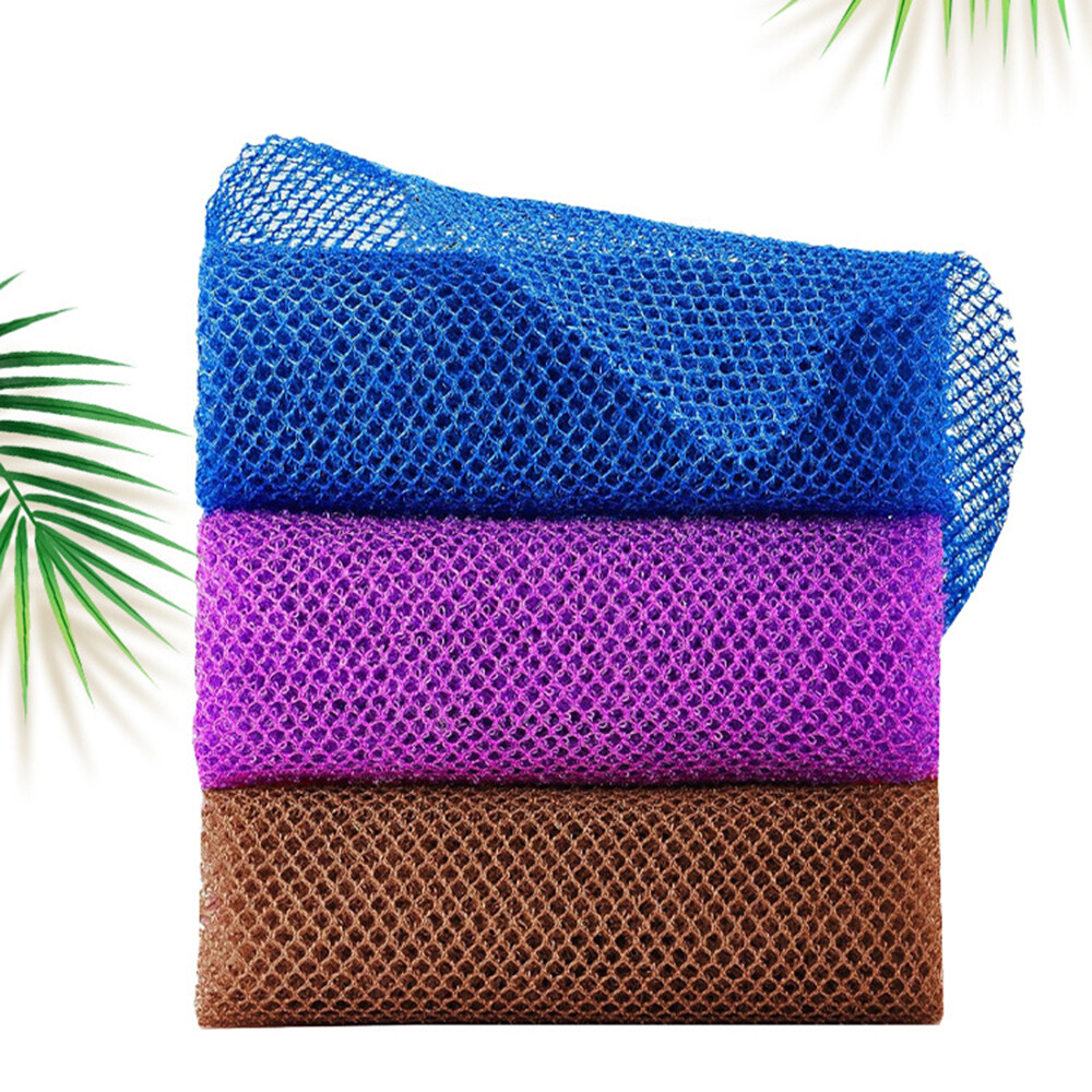 Bath Sponge, African Net Sponge, Exfoliating Back Scrubber, Body Wash Sponge⇖