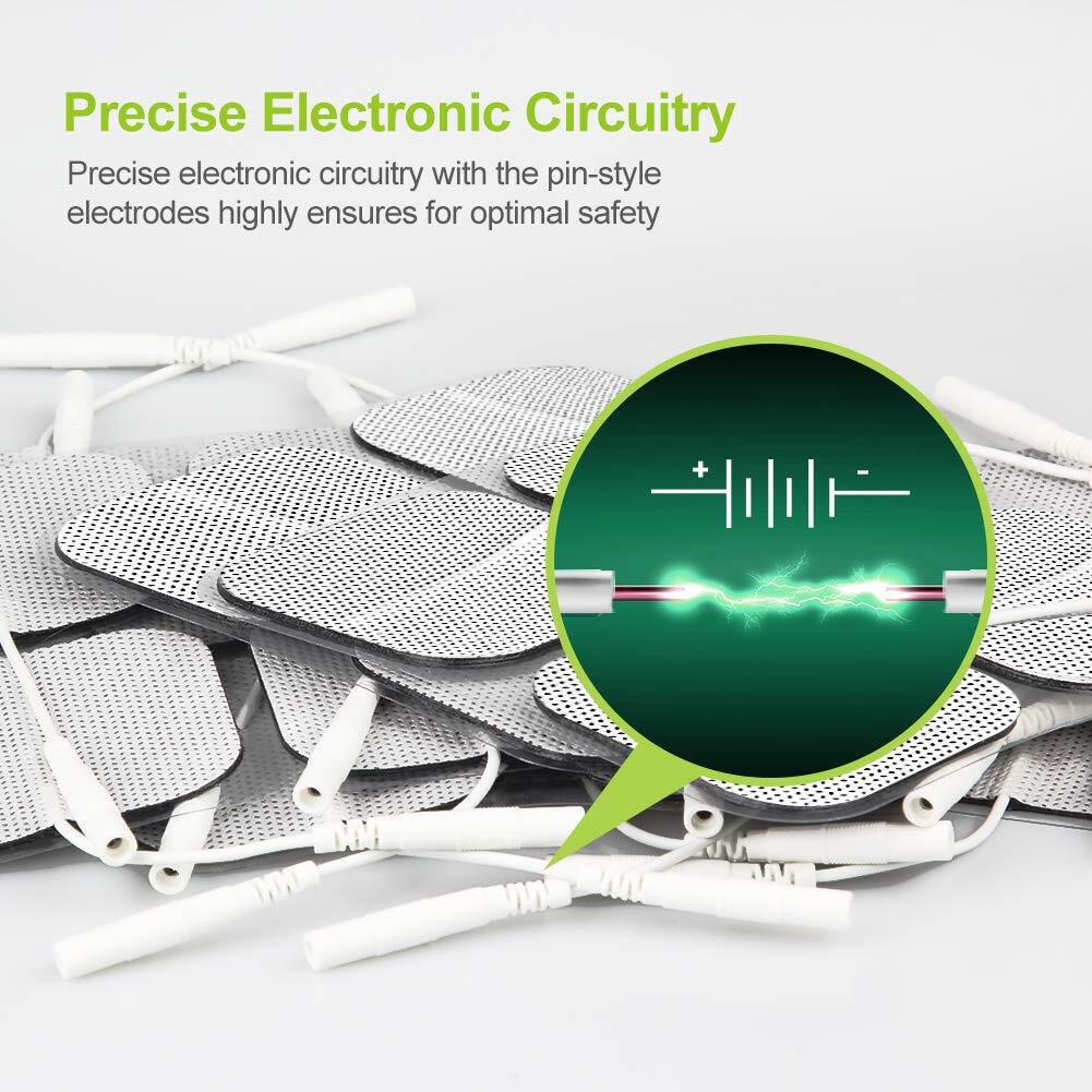 40 Tens Electrode Pads EMS Replacement Unit 7000 3000 2×2 Muscle Stimulator BULK