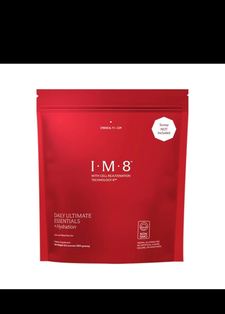 IM8 Daily Ultimate Essentials Powder Acai Mixed Berries Vegan Non-GMO 12.5 oz