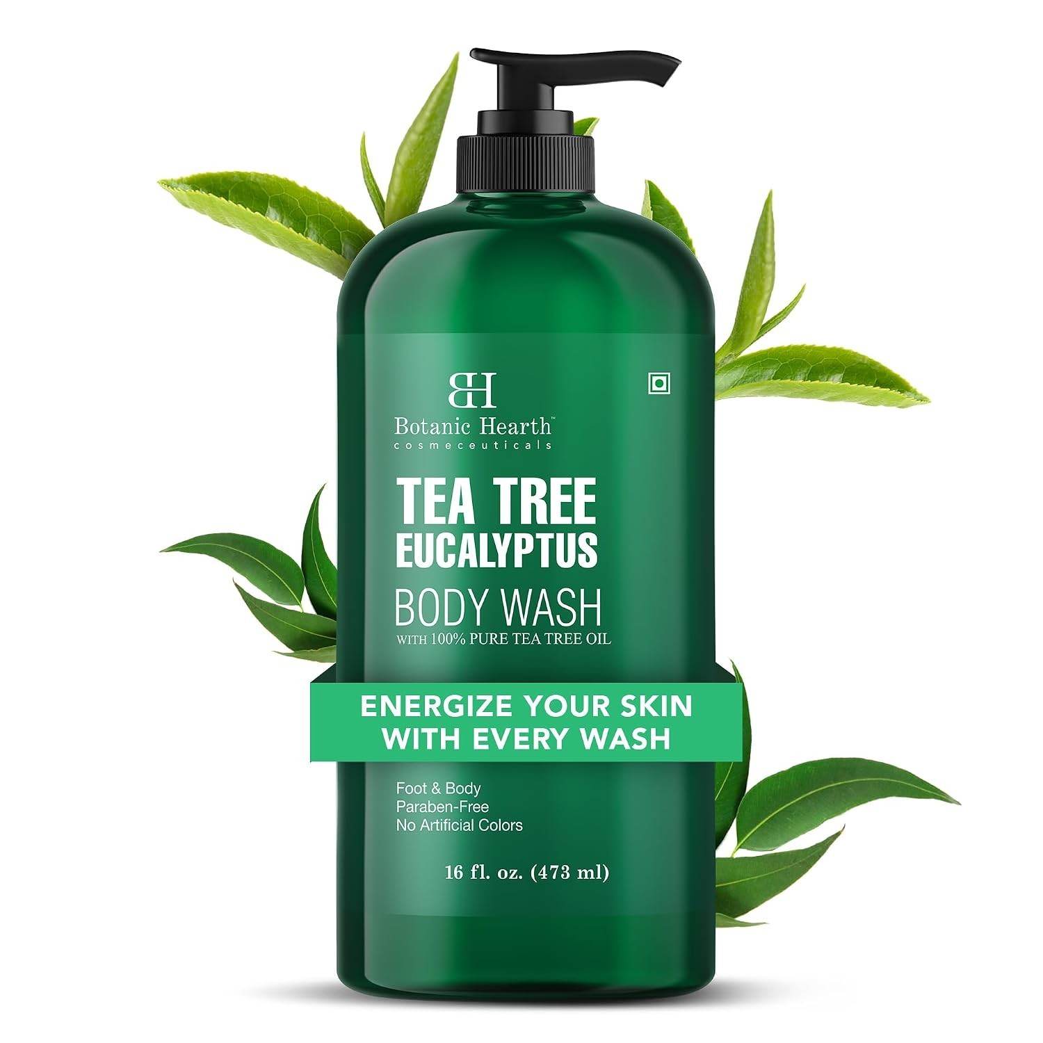 Naturally Refreshing Eucalyptus & Tea Tree Shower Gel – 16 fl oz, Cruelty-Free
