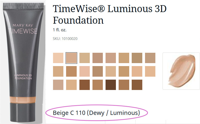 TimeWise Luminous 3D Liquid Foundation- Med. to Full Coverage – 23 Color Choices