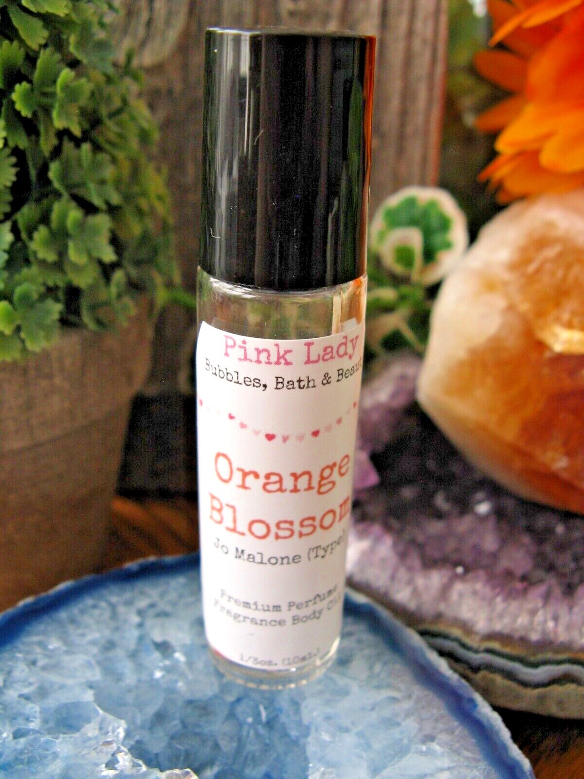 New Orange Blossom Type Premium Fragrance Body Oil Roller Ball Bottle – 1/3oz