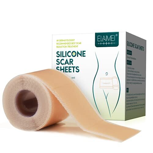 Scar Silicone Sheet Gel Patch Removal Skin Treatment Repair Wound Burn Natural
