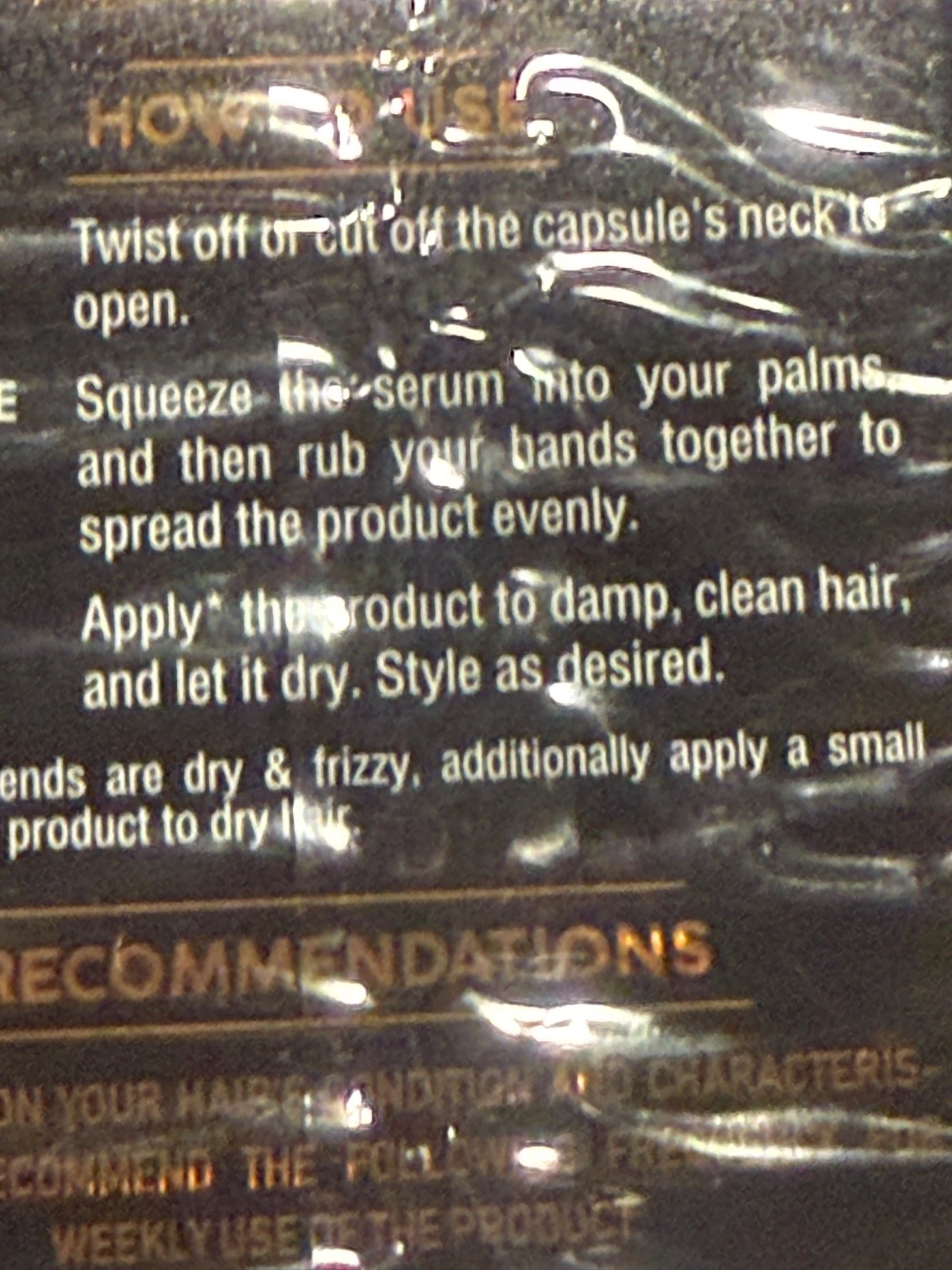 Nutra Harmony 30 Capsules Keratin Serum For Frizzy Hair, Leave-In Oil Treatment