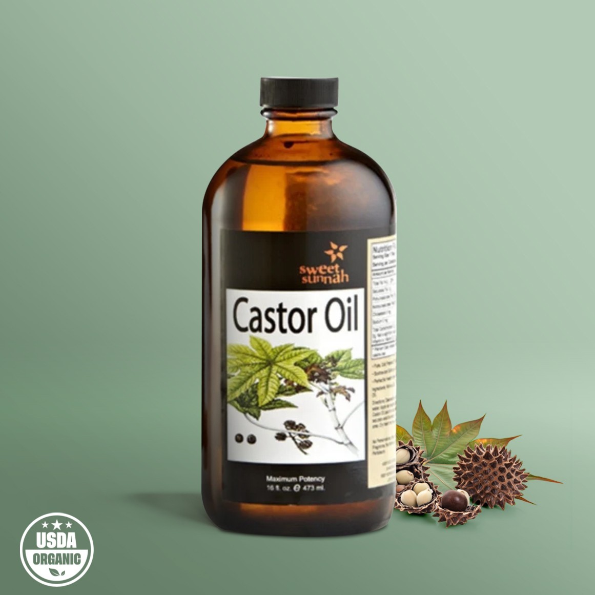CASTOR OIL – Cold Pressed Hair Skin Scalp Nails Deep Hydration Moisturizer 16 oz