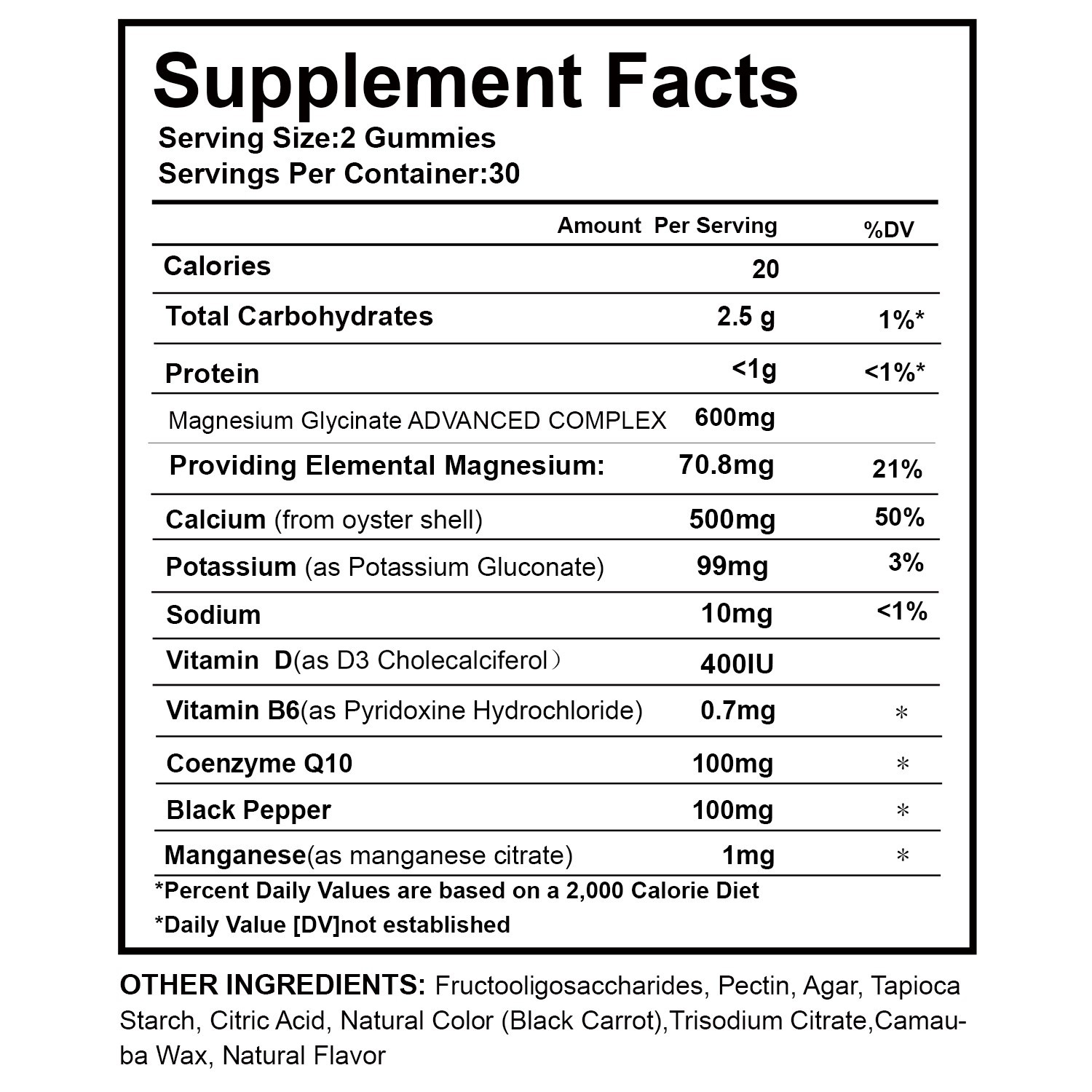 2PCS Magnesium Glycinate With Vitamin D3 Sleep Support, Stress & Anxiety Relief