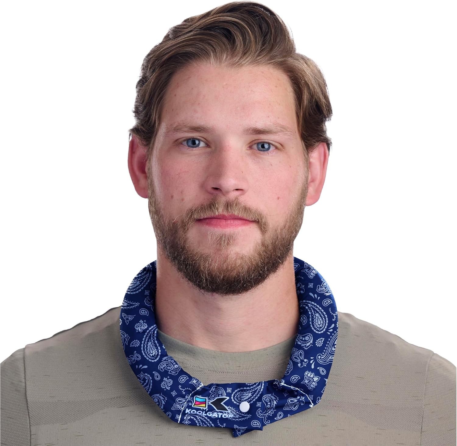 Blue Paisley Cooling Neck Wrap – Durable, Reusable, Ideal for Active Lifestyles