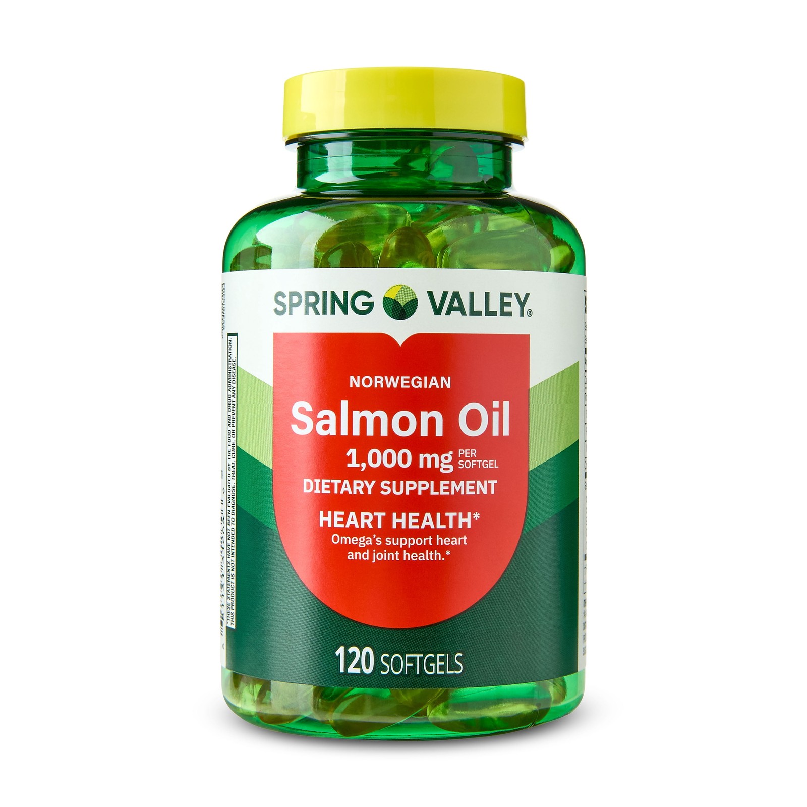 Heart-Healthy Norwegian Salmon Oil Softgels, 1000mg, 120 Count