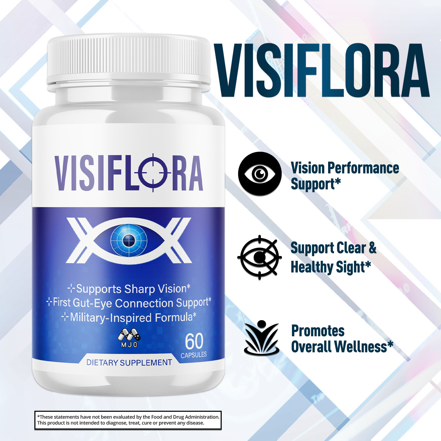 (3 Pack) Visiflora Pills Advanced Vision Support Supplement Visi Flora 180 Caps