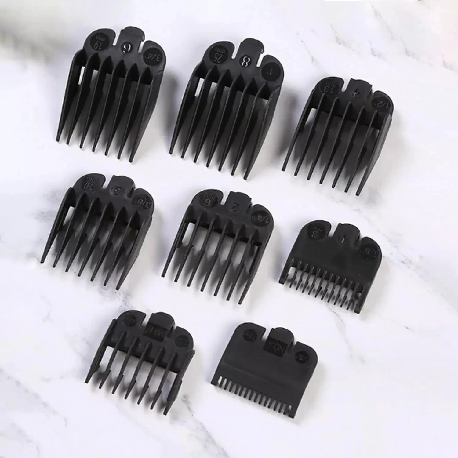 Wahl Clipper Guards Set 8 Pcs Professional Hair Clipper Combs Guides Wahl Rep…
