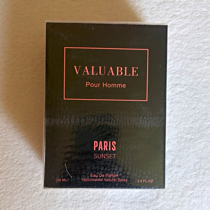 Paris Sunset Valuable Pour Homme Eau de Parfum Spray 3.4 fl oz Regular Size
