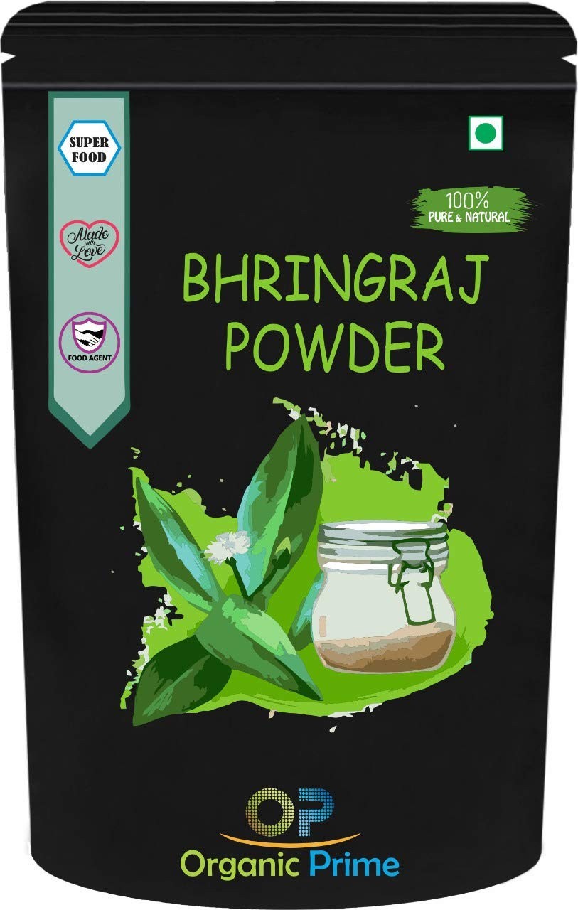 Bhringraj Powder Pure Organic Herbal for Hair Growth & Scalp