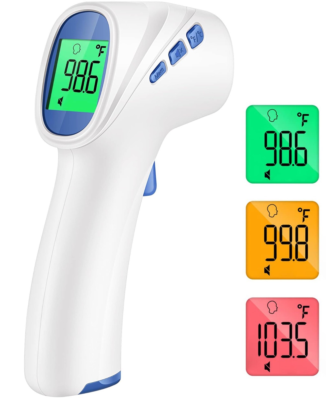 Digital Forehead Thermometer for Adults & Kids, Fast Accurate Fever Alarm, Home