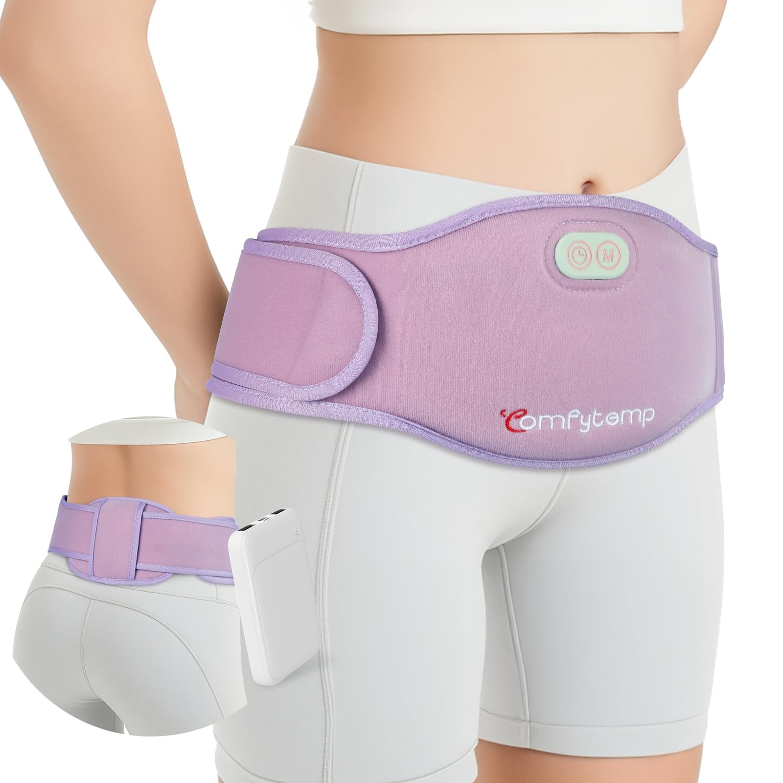 Portable Cordless Heating Pad for Menstrual Cramps | Dual Zone, Wearable, Rechar